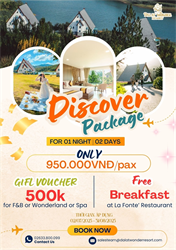 ✈️ 𝘿𝙄𝙎𝘾𝙊𝙑𝙀𝙍 𝙋𝘼𝘾𝙆𝘼𝙂𝙀 – KHÁM PHÁ ĐÀ LẠT CHUẨN 𝙎𝙐𝙈𝙈𝙀𝙍 𝙑𝙄𝘽𝙀𝙍 TẠI 𝘿𝘼𝙇𝘼𝙏 𝙒𝙊𝙉𝘿𝙀𝙍 𝙍𝙀𝙎𝙊𝙍𝙏!